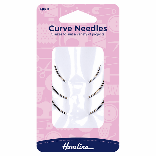 Hemline Curved Needles 3 Pack