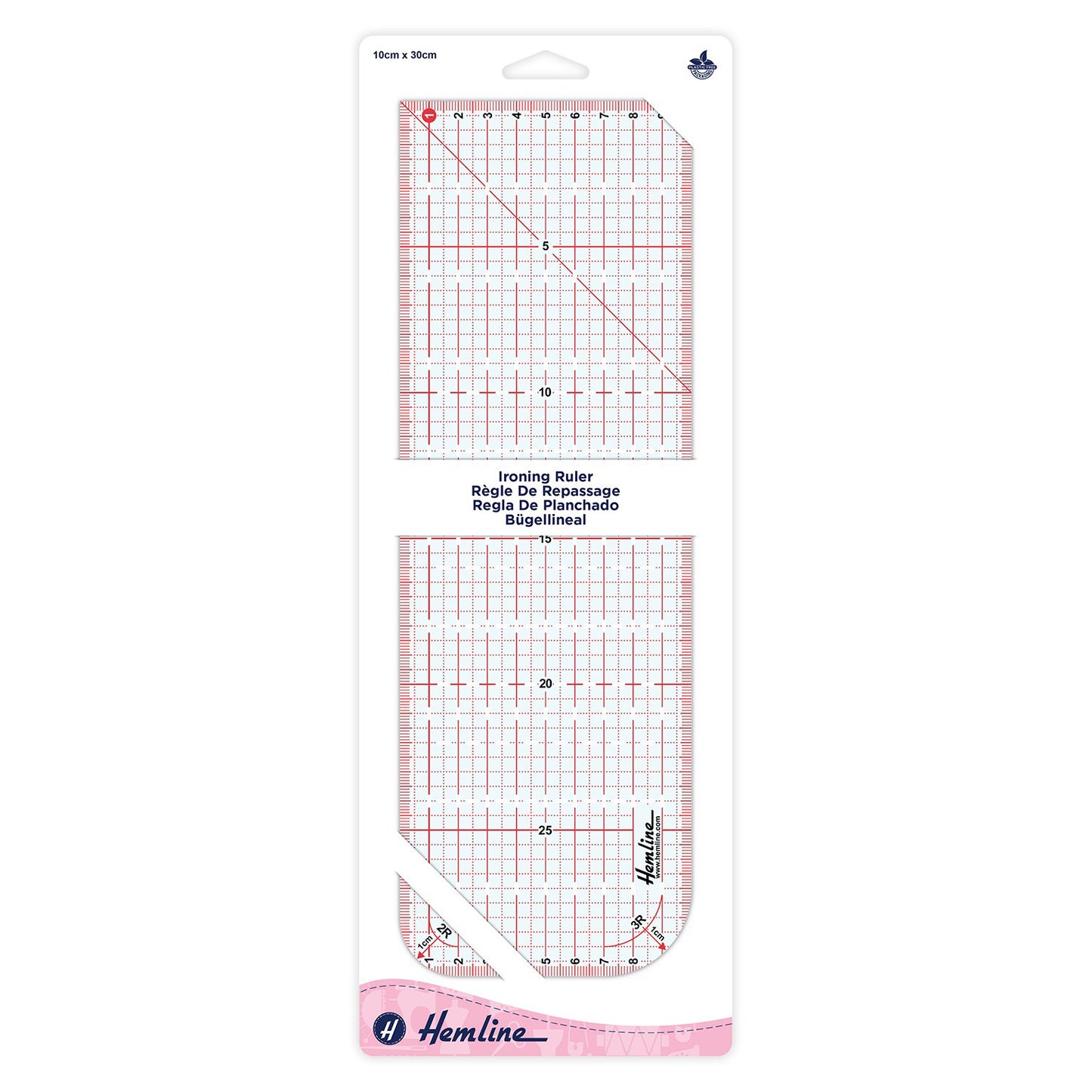 Hemline Ironing Ruler 10x30cm