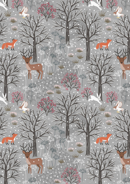 Lewis & Irene - Winter in Bluebell Wood Flannel