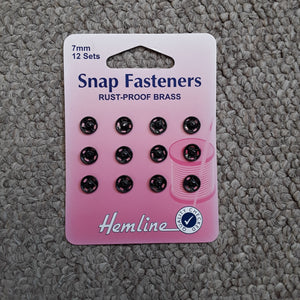 Hemline Snap Fasteners -  7mm