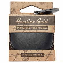 Load image into Gallery viewer, Hemline Retractable Gold Tape Measure
