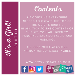 It's a Boy/It's a Girl Quilt Kit