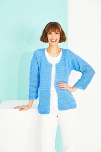 Stylecraft Crochet Pattern 9915 Cardigan & Sweater in Naturals Organic Cotton