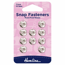 Load image into Gallery viewer, Hemline 11mm Snap Fasteners