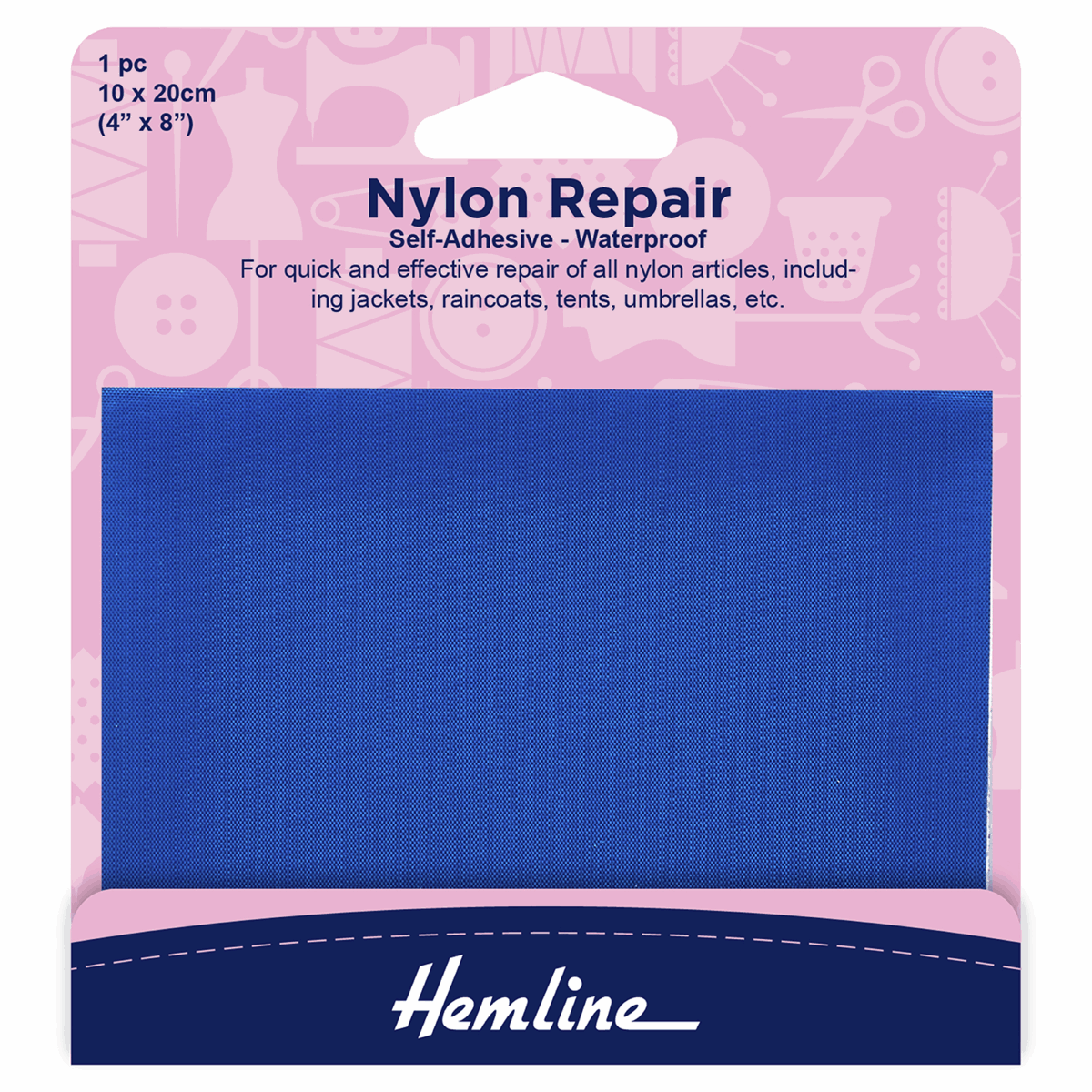 Hemline Nylon Repair patch self adhesive