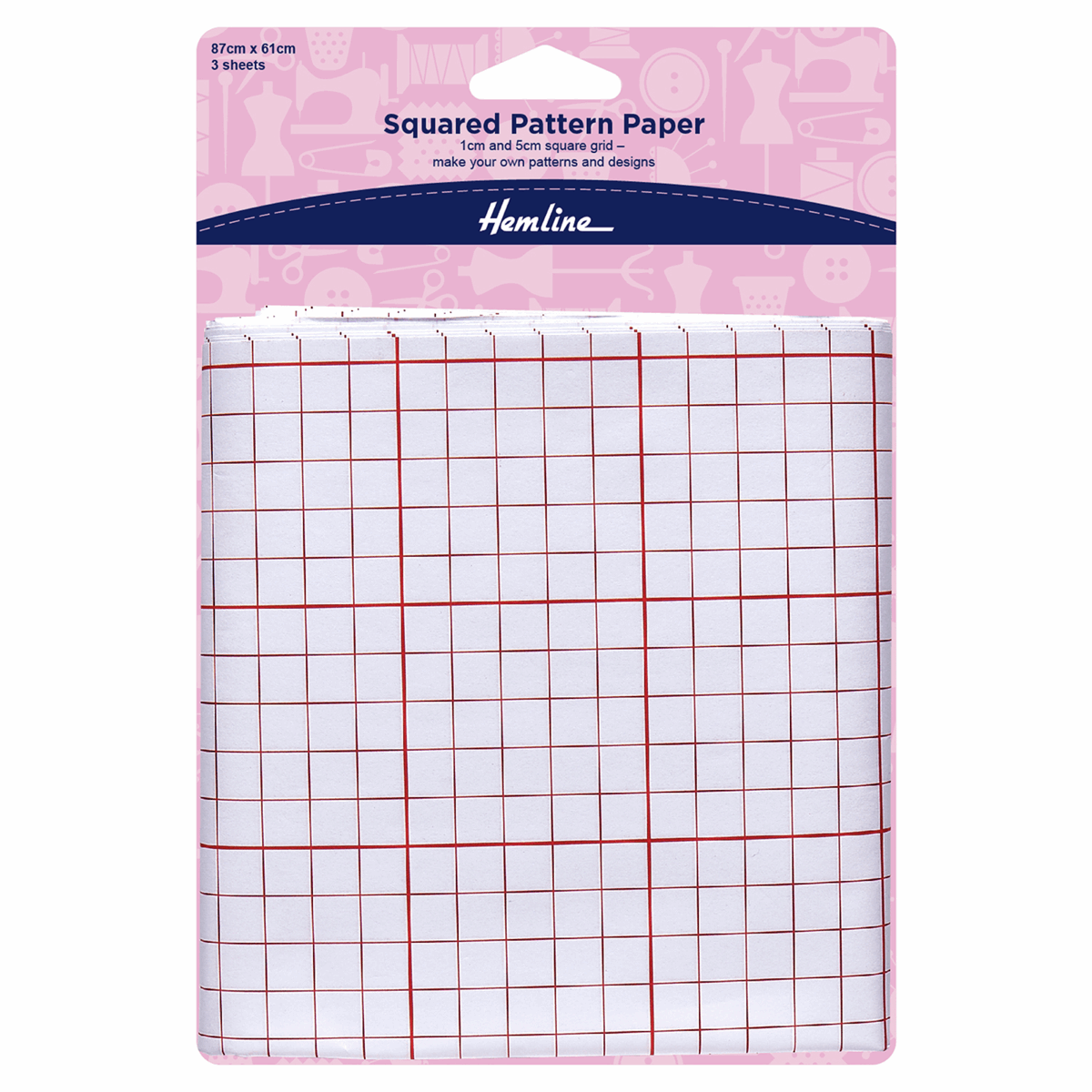 Hemline - Squared Pattern paper