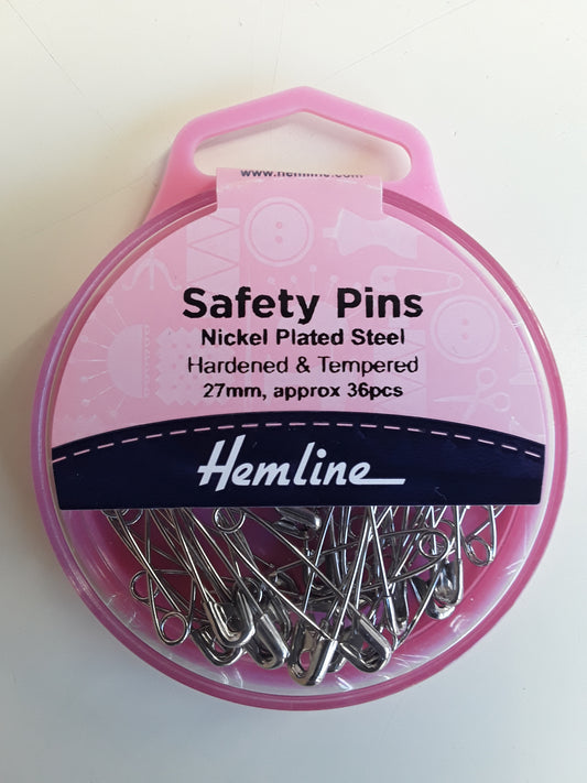 Safety Pins Nickel Plated Steel