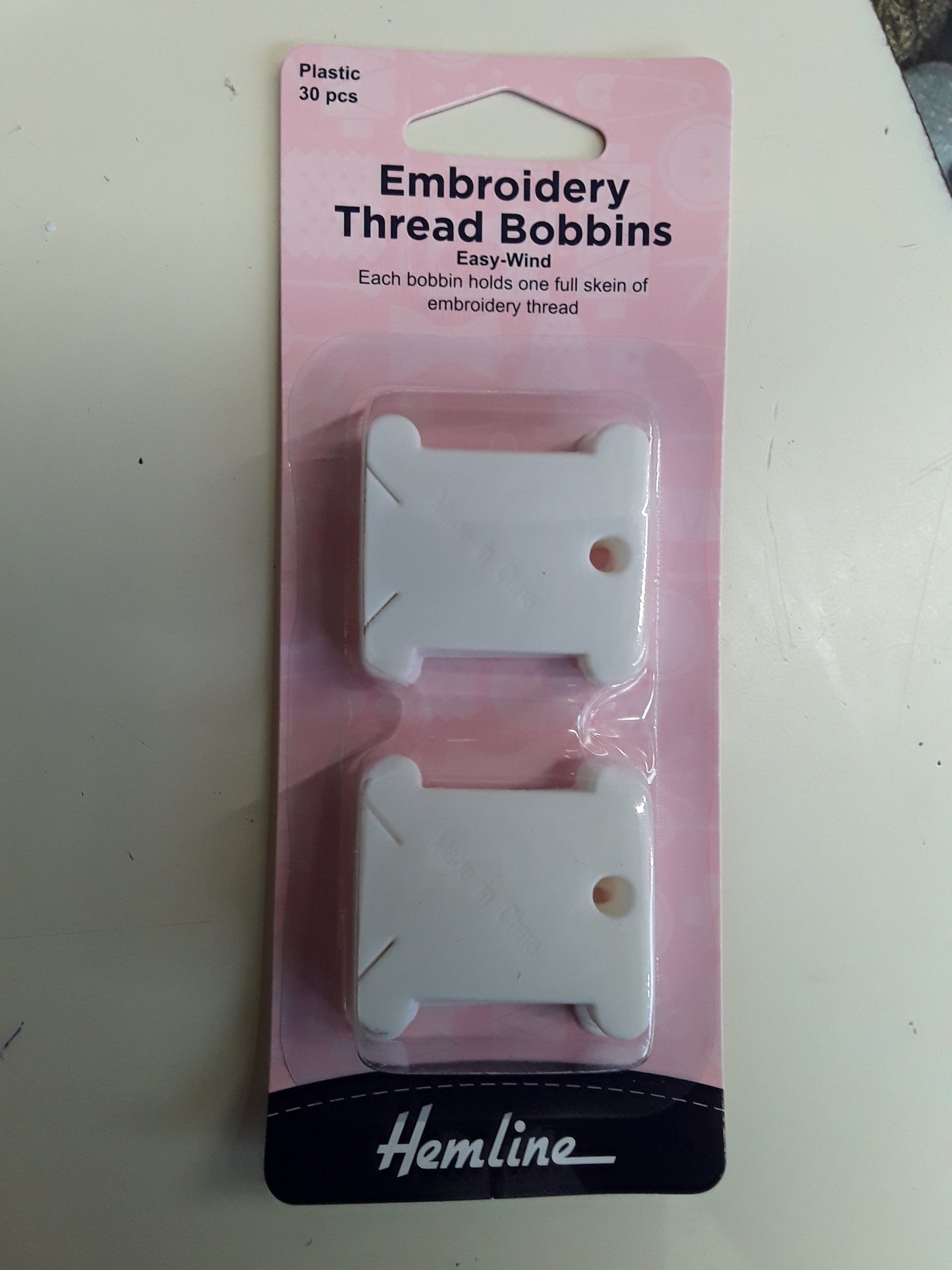 Embroidery thread bobbins -plastic