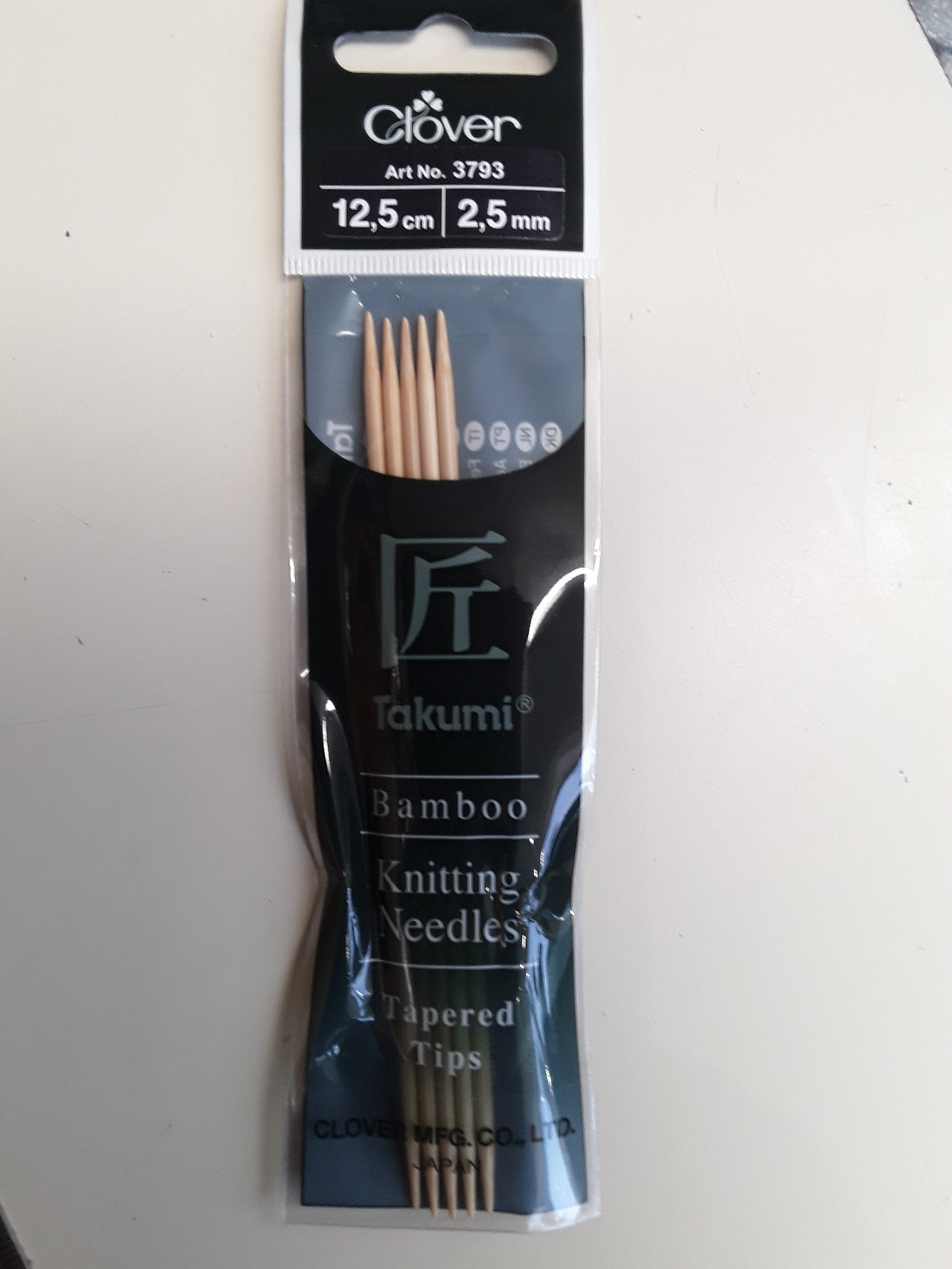 Bamboo double pointed knitting needles