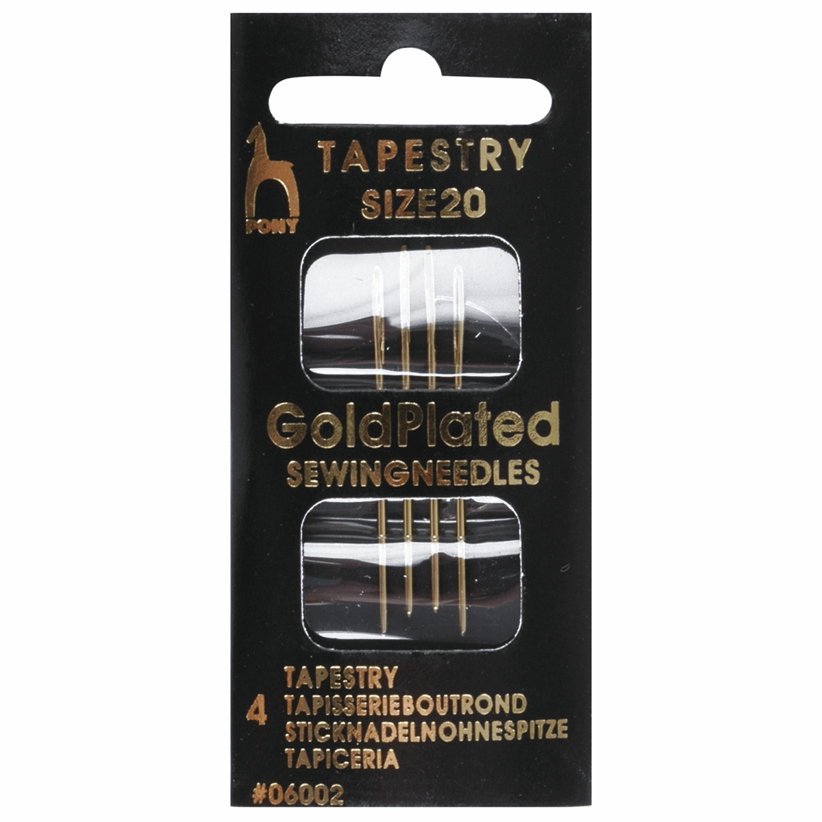 Pony Gold-Eye Tapestry needles