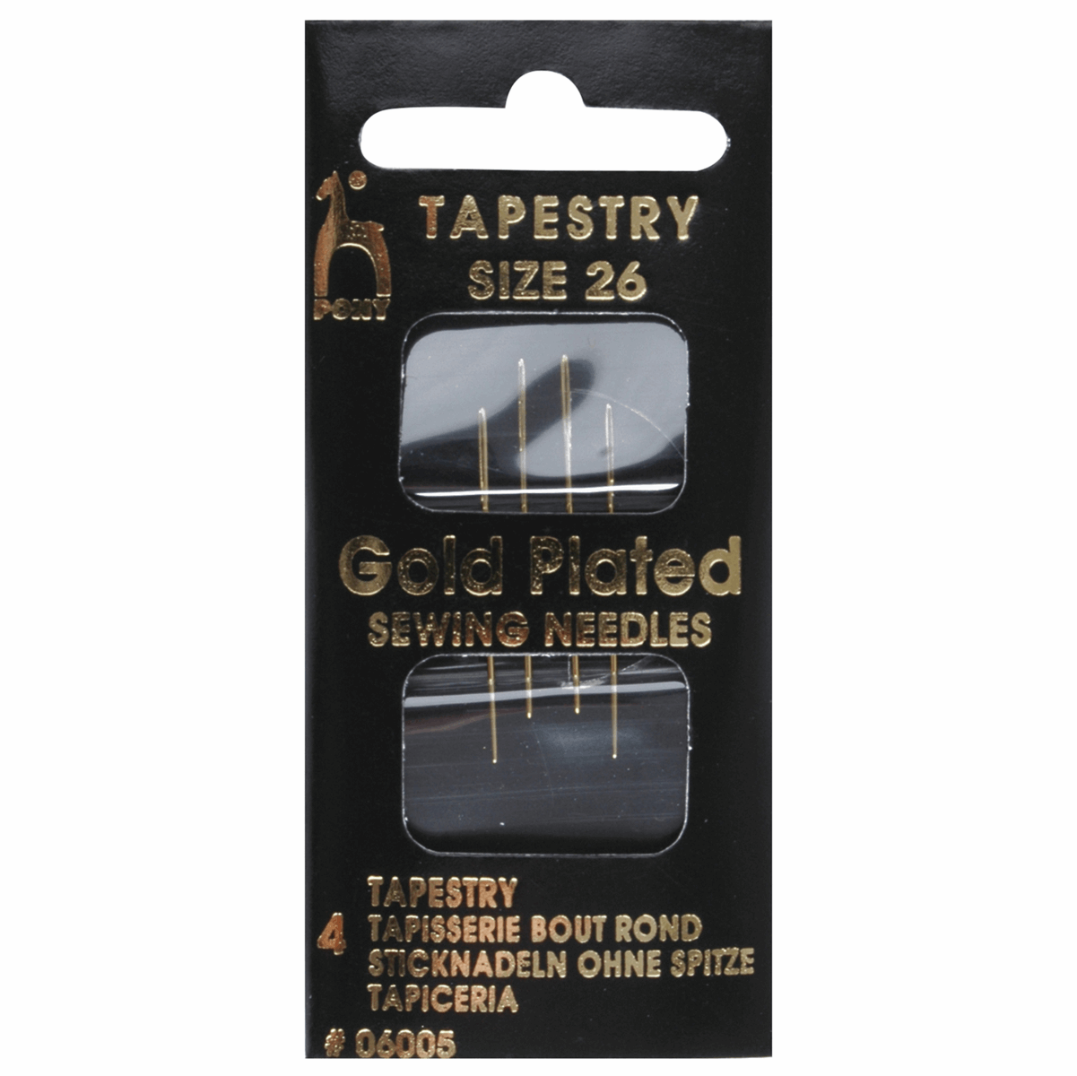 Pony Gold-Eye Tapestry needles