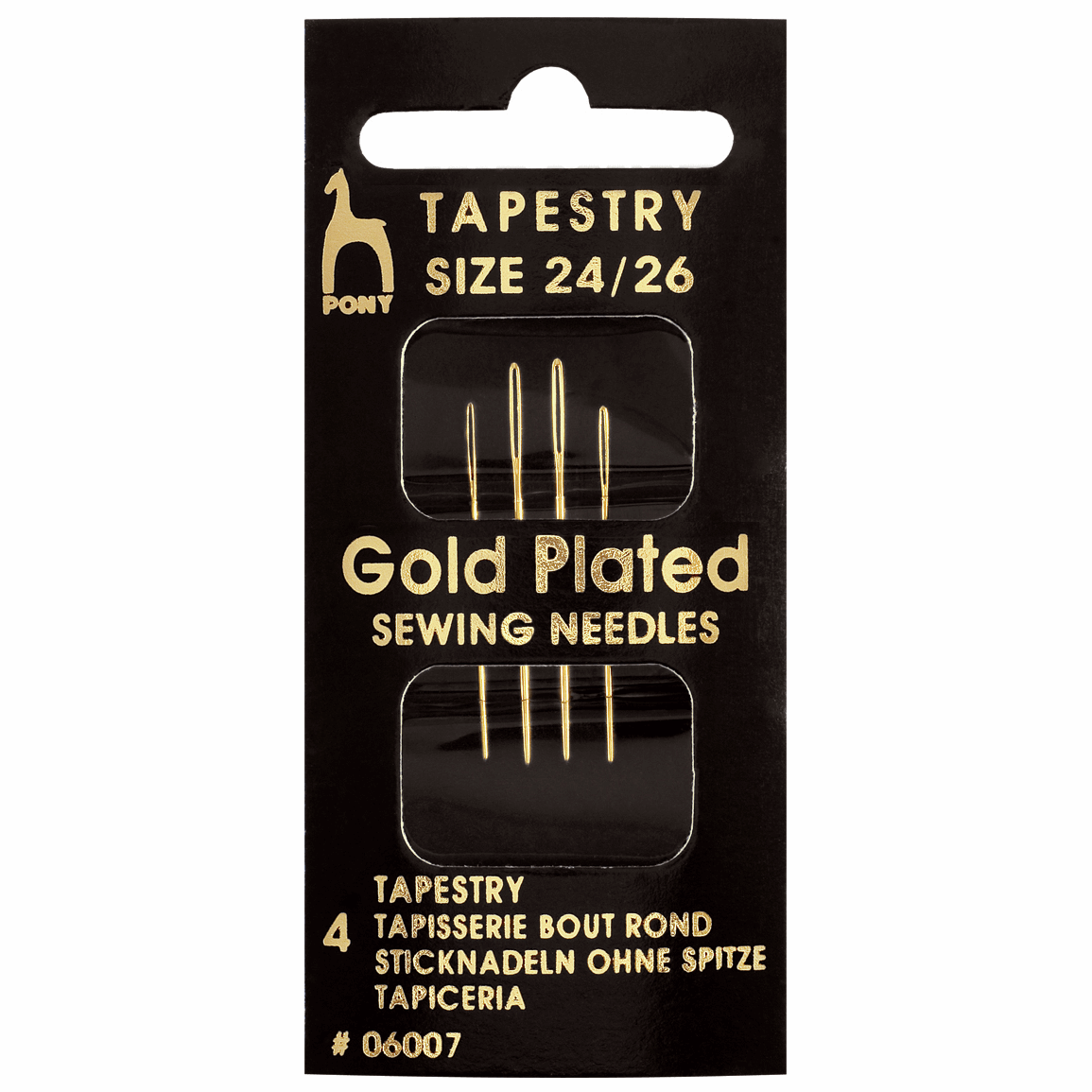 Pony Gold-Eye Tapestry needles