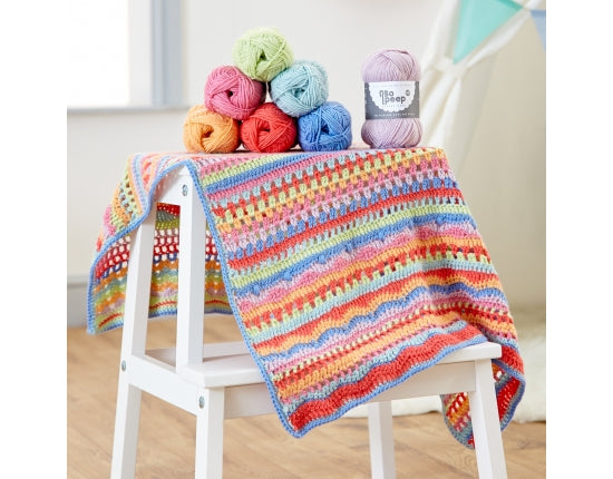 WYS Crochet Carousel Baby Blanket Kit - Designed by Jacinta Bowie
