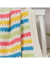 Load image into Gallery viewer, SALE - WYS Carnival Crochet Baby Blanket Kit - Designed by Jenny Watson