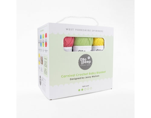 WYS Carnival Crochet Baby Blanket Kit - Designed by Jenny Watson