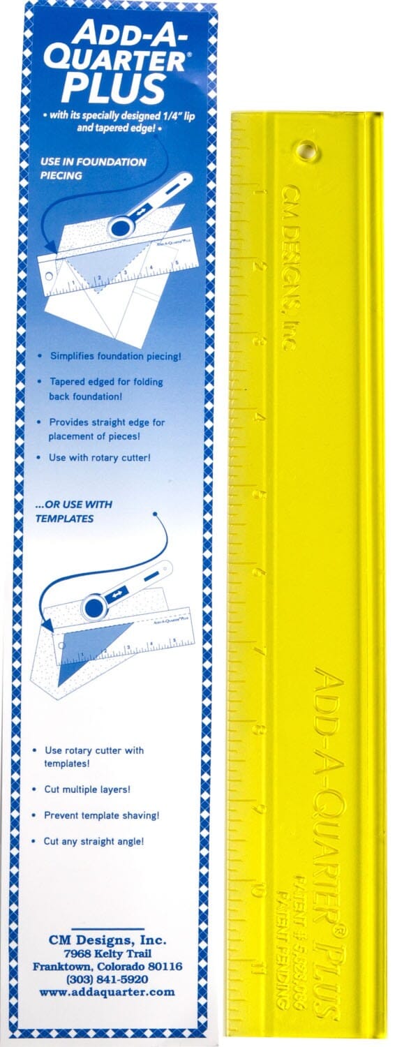 Add-A-Quarter Quilting Ruler