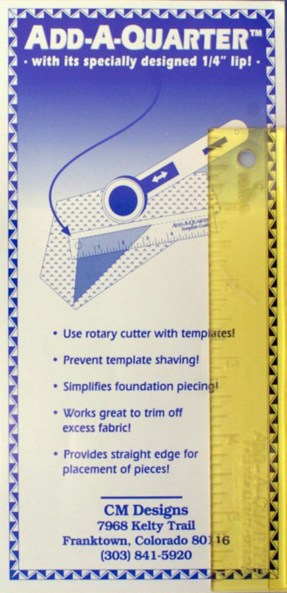 Add-A-Quarter Quilting Ruler