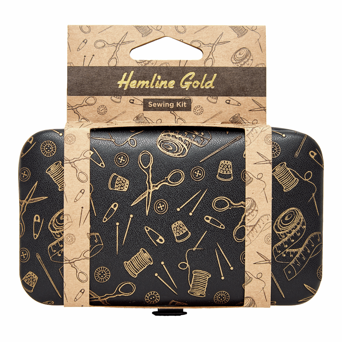 Hemline Gold Travel Sewing Kit