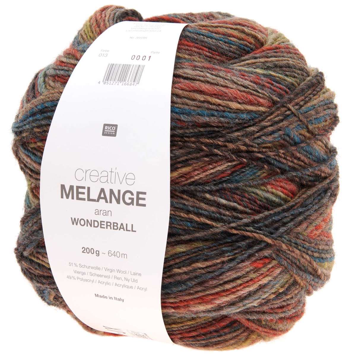 Rico Creative Melange Aran Wonderball